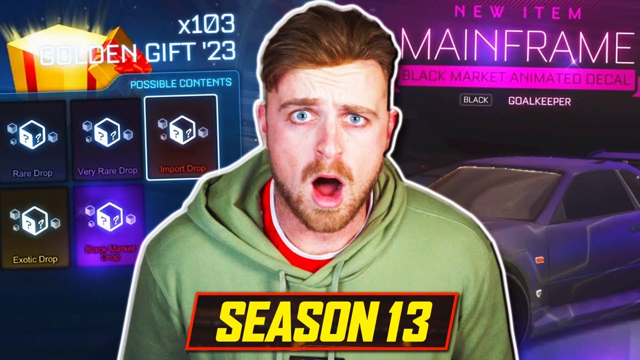 This GLITCH Got Him 200 GOLDEN GIFT 23 CRATES IN ROCKET LEAGUE?! | EPIC NEEDS TO FIX THIS!