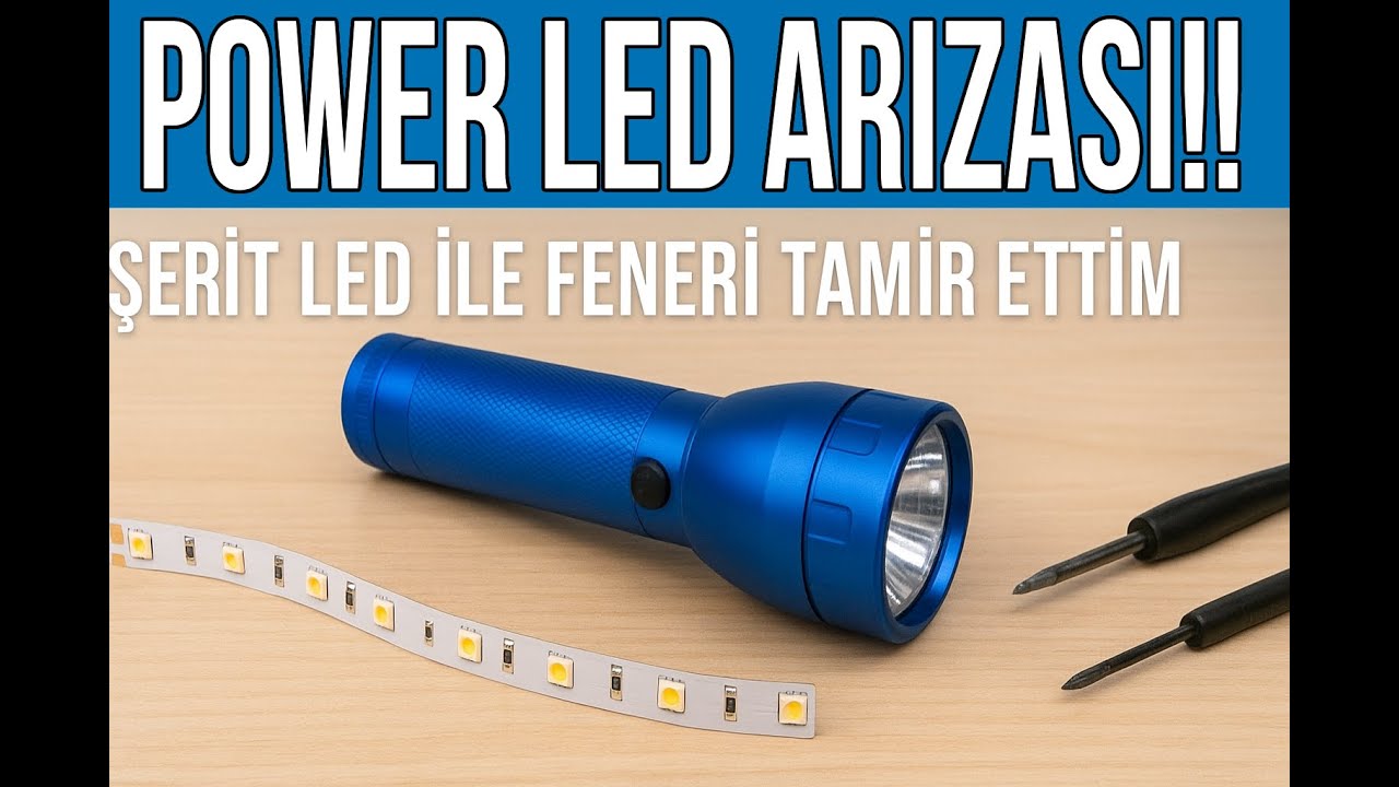 Arızalı Power LED Onarımı | Şerit LED ile Geçici Çözüm + Power LED Montajı