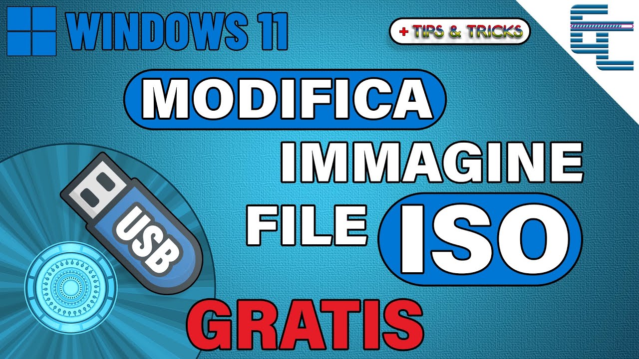 Come Modificare un'immagine file ISO...GRATIS❗❗...e tanto altro ✅