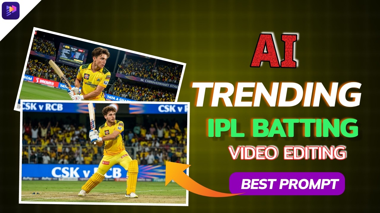 Create Your Own AI IPL Live Batting Video | Trending AI IPL Live Video Editing Using Edimakor🔥