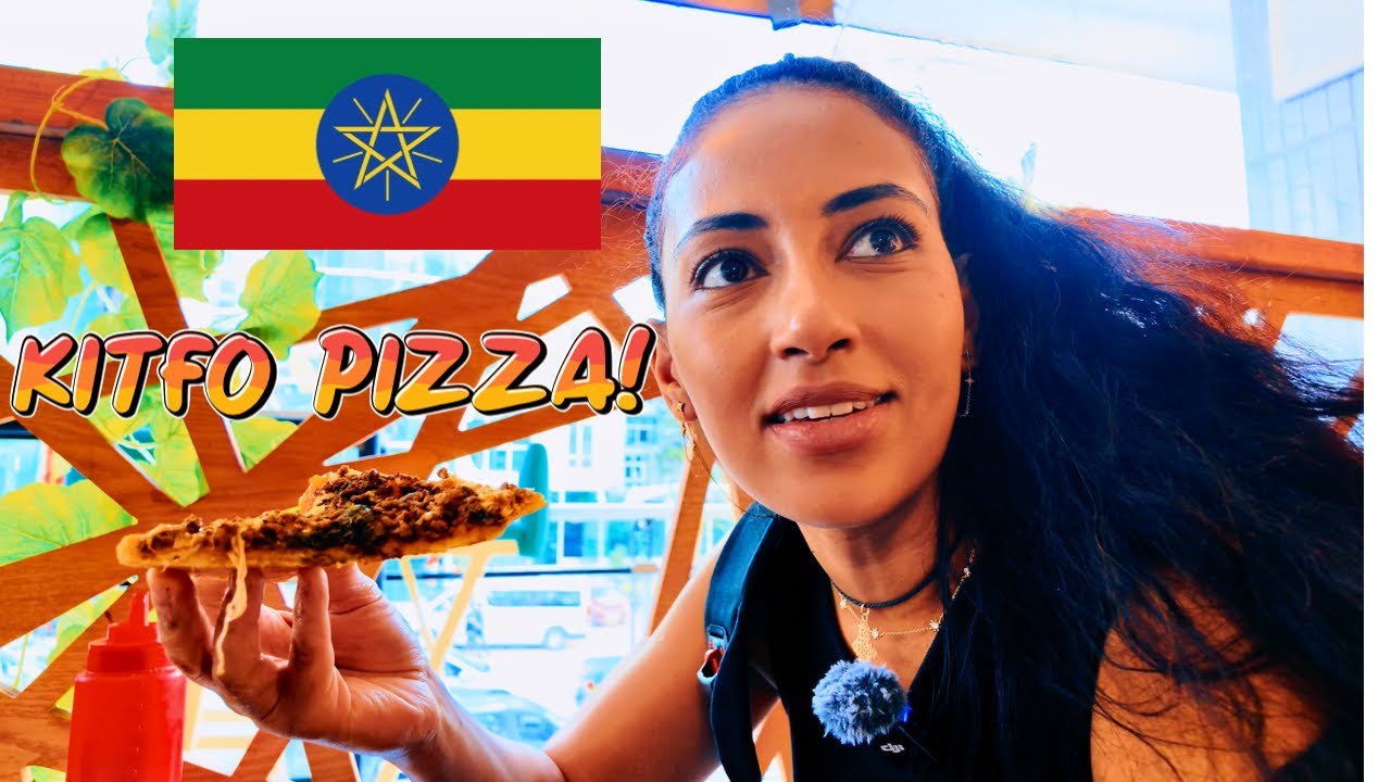 Я съела САМУЮ ЛУЧШУЮ пиццу! KITFO PIZZA 🍕 в Аддис-Абебе, Эфиопия ❤️