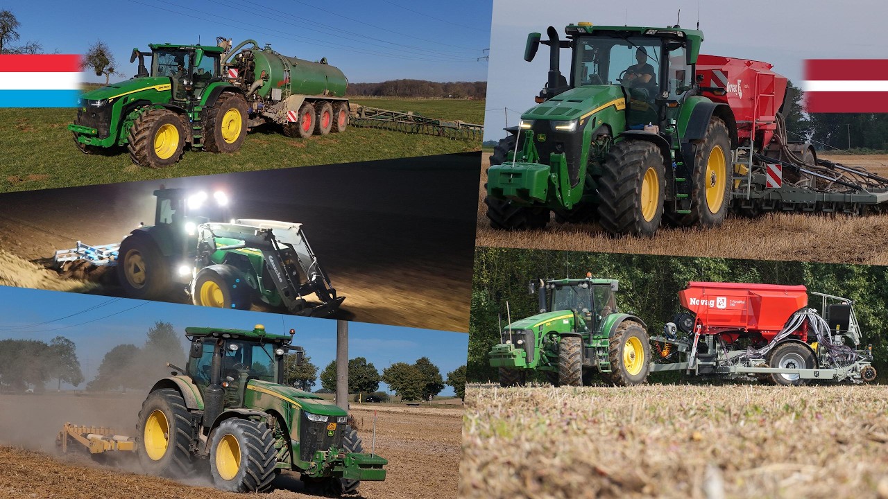 John Deere 8000er Serie im Einsatz | 8300 // 8530 // 8370R // 8R340 //8R410 | Luxemburg & Lettland
