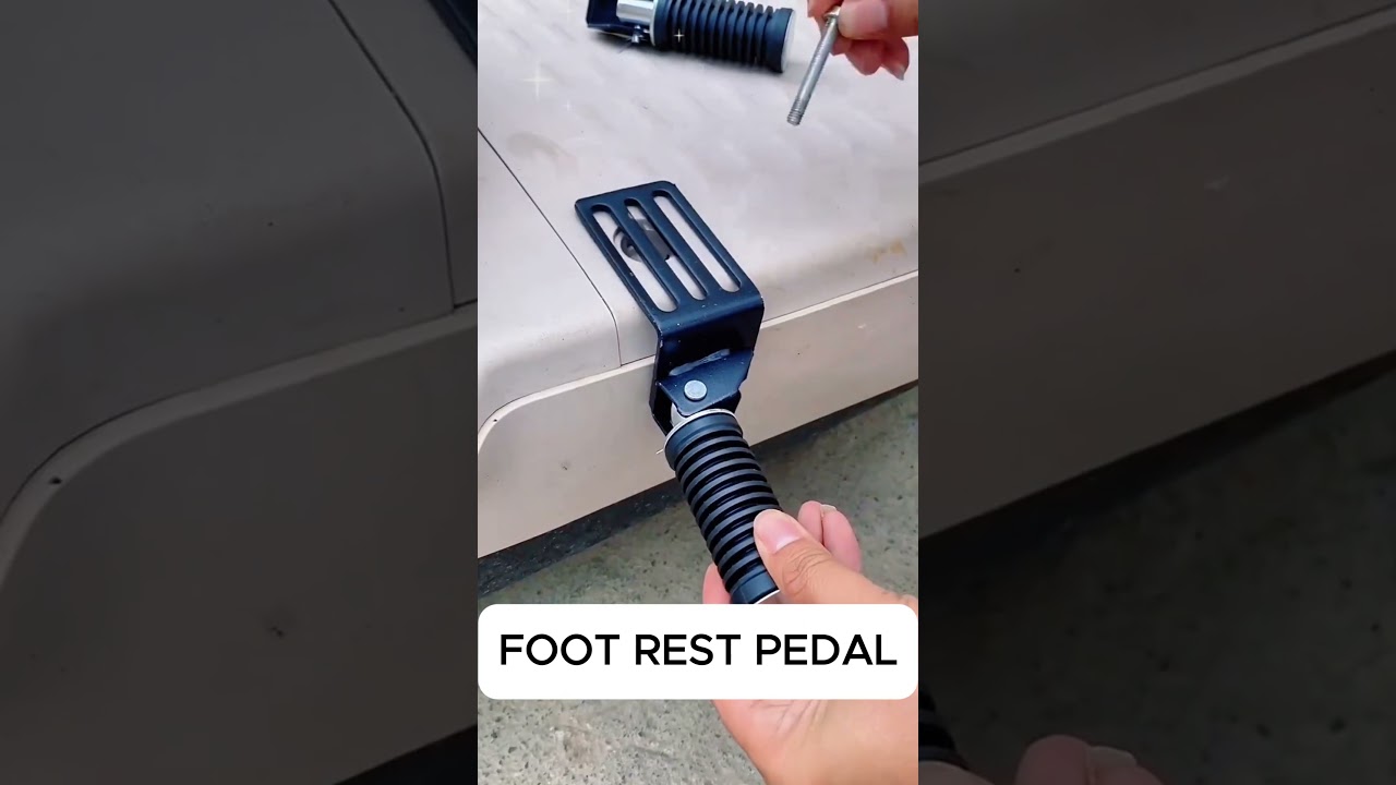 Product Link in Bio ( # 2690  ) ▶️Foldable Metal Foot Rest Scooter Pedal