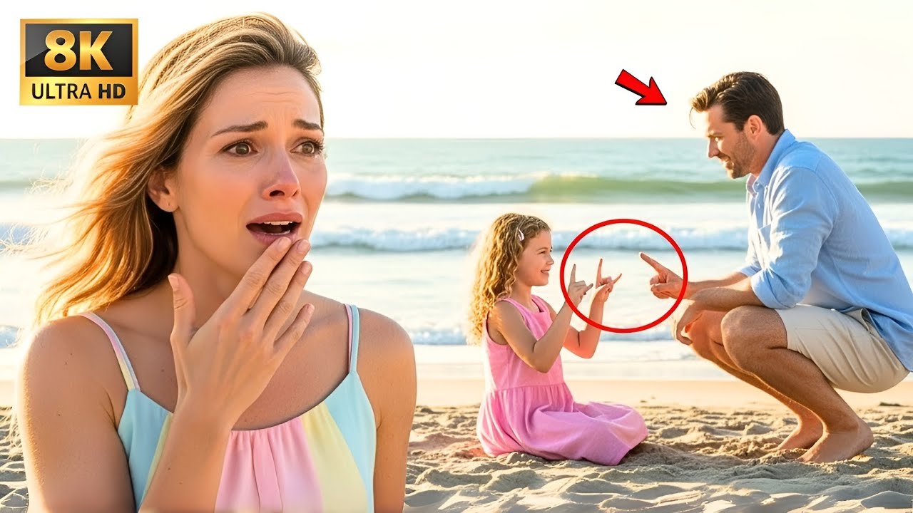 CEO Took Her Silent Daughter to the Beach—Shock When a Single Dad Spoke to the Girl in Sign Language