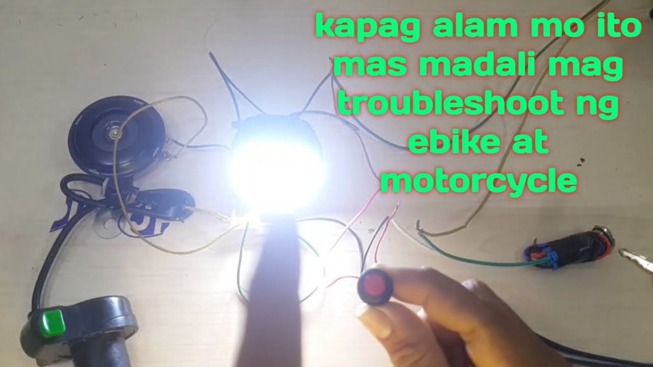 dapat alam mo wiring, horn lights, ebike or motorcycle
