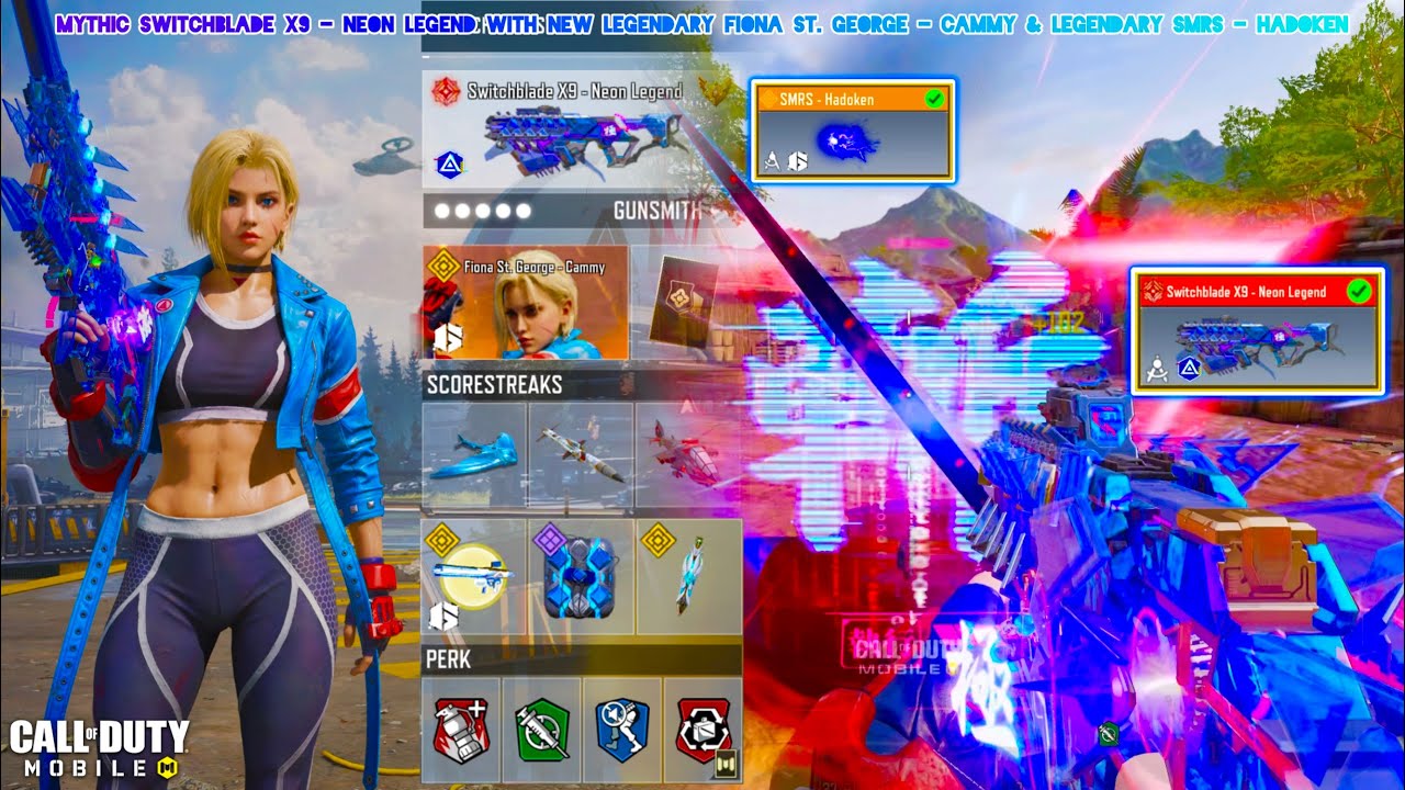 Mythic Switchblade X9 Neon Legend is back with New Legendary Cammy to drop insane CODM MVP SND Clips