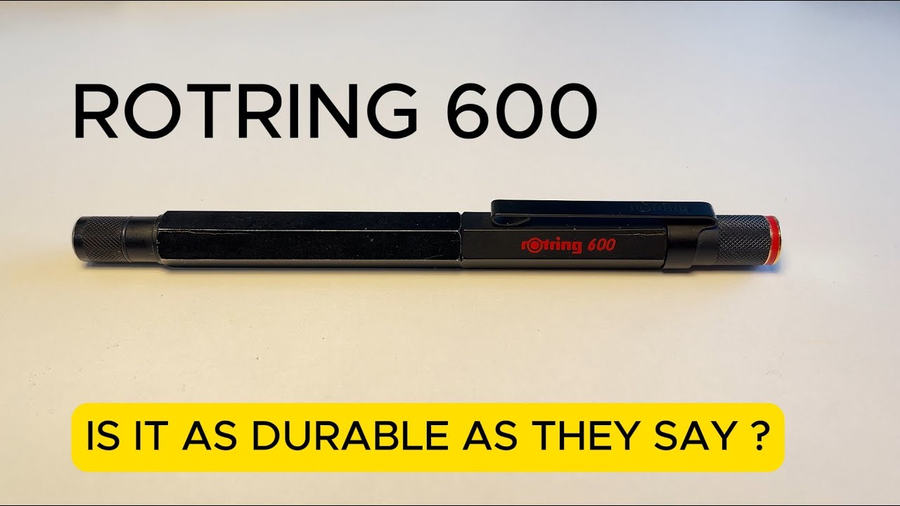 Rotring 600 Fountain Pen review 4K