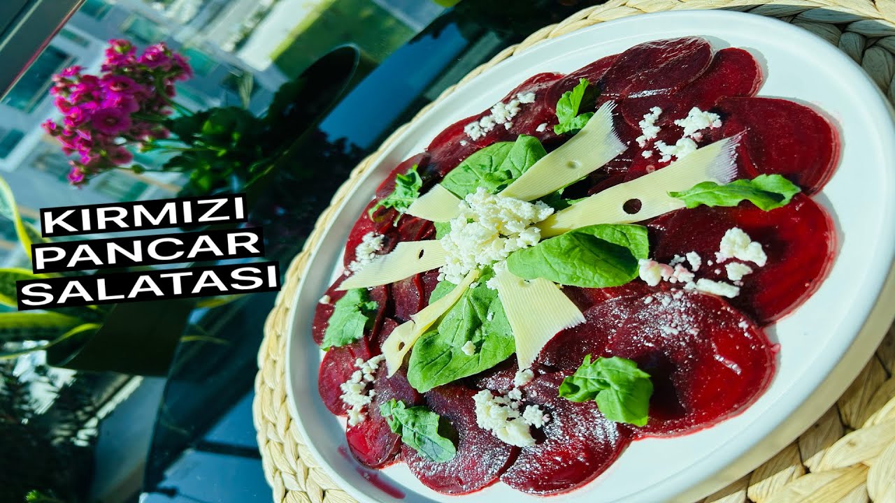 KIRMIZI PANCAR SALATASI/ Pancar Carpaccio Tarifi / HAZIRLAMASI 5 DAKİKA
