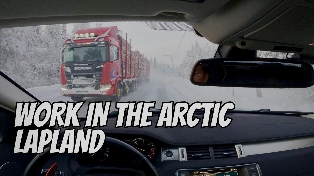 POV: DRIVING TO WORK IN THE ARCTIC AT -30°C