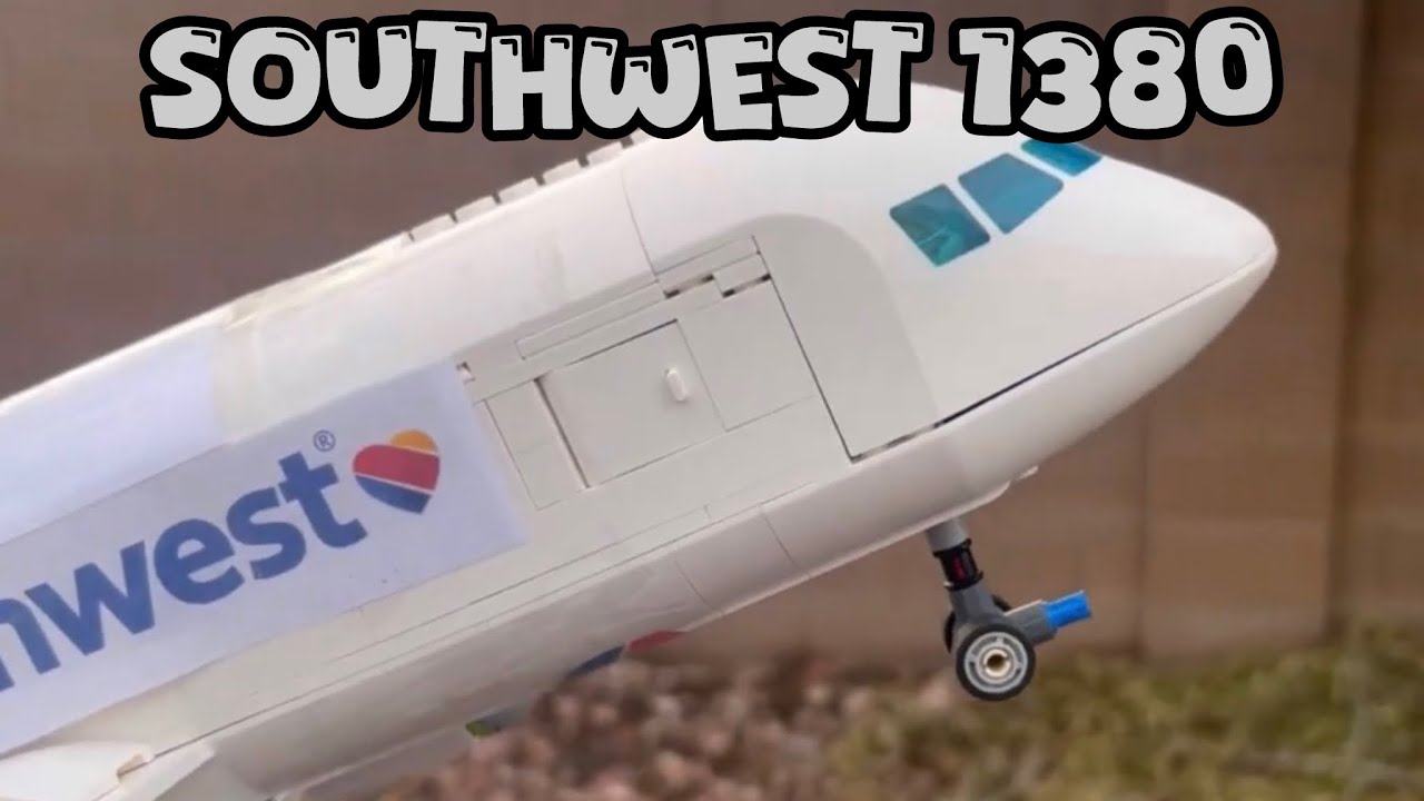 Самолет Southwest 1380 воссоздан из Lego!! (Повторная загрузка)