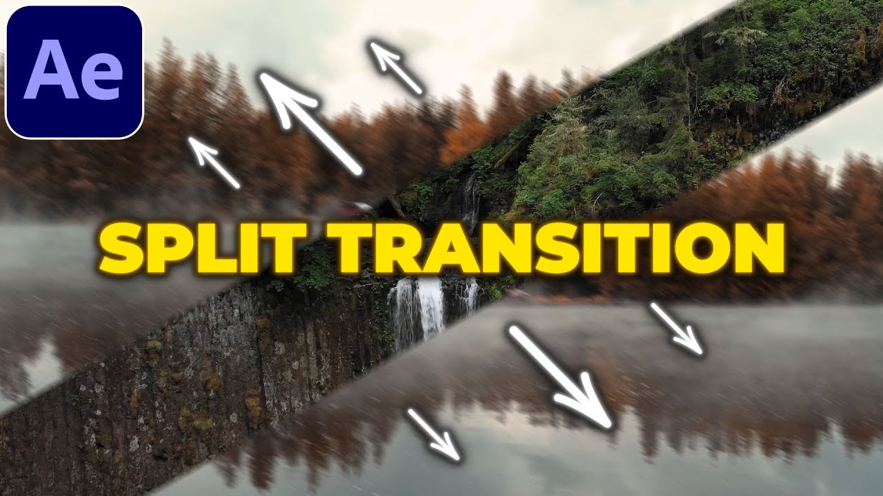 Учебное пособие по переходу «Разделить фрагмент» в After Effects | Переход «Разделить экран»