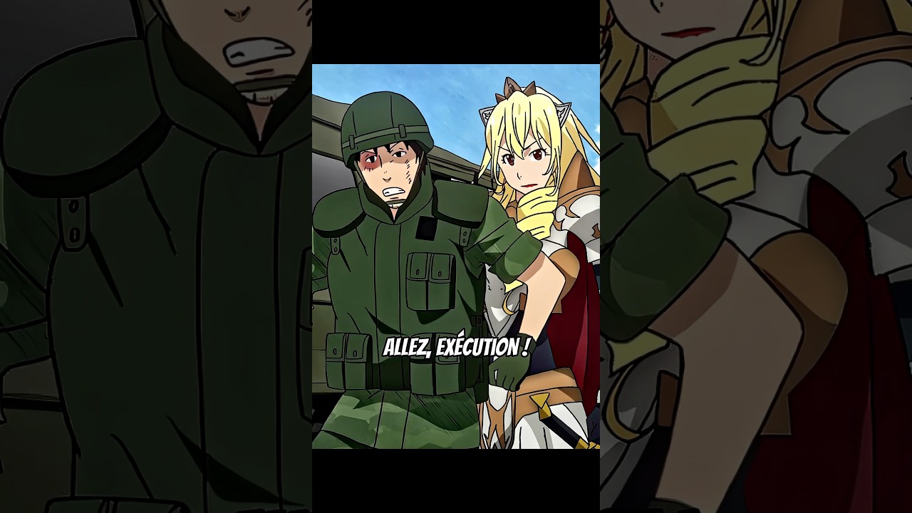 Une ARMÉE MILITAIRE rencontre des CAVALIÈRES 😬 l Gate l #anime #animeedit #shorts