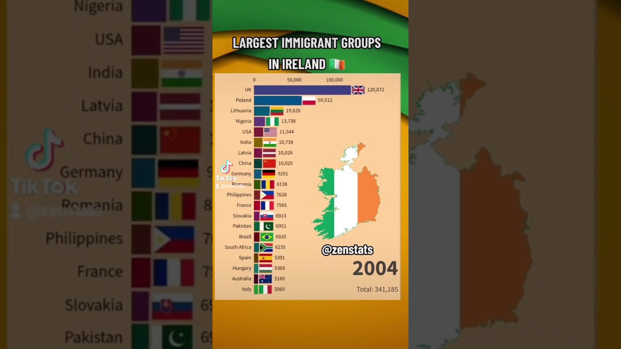LARGEST IMMIGRANT GROUPS IN IRELAND #immigration #ireland