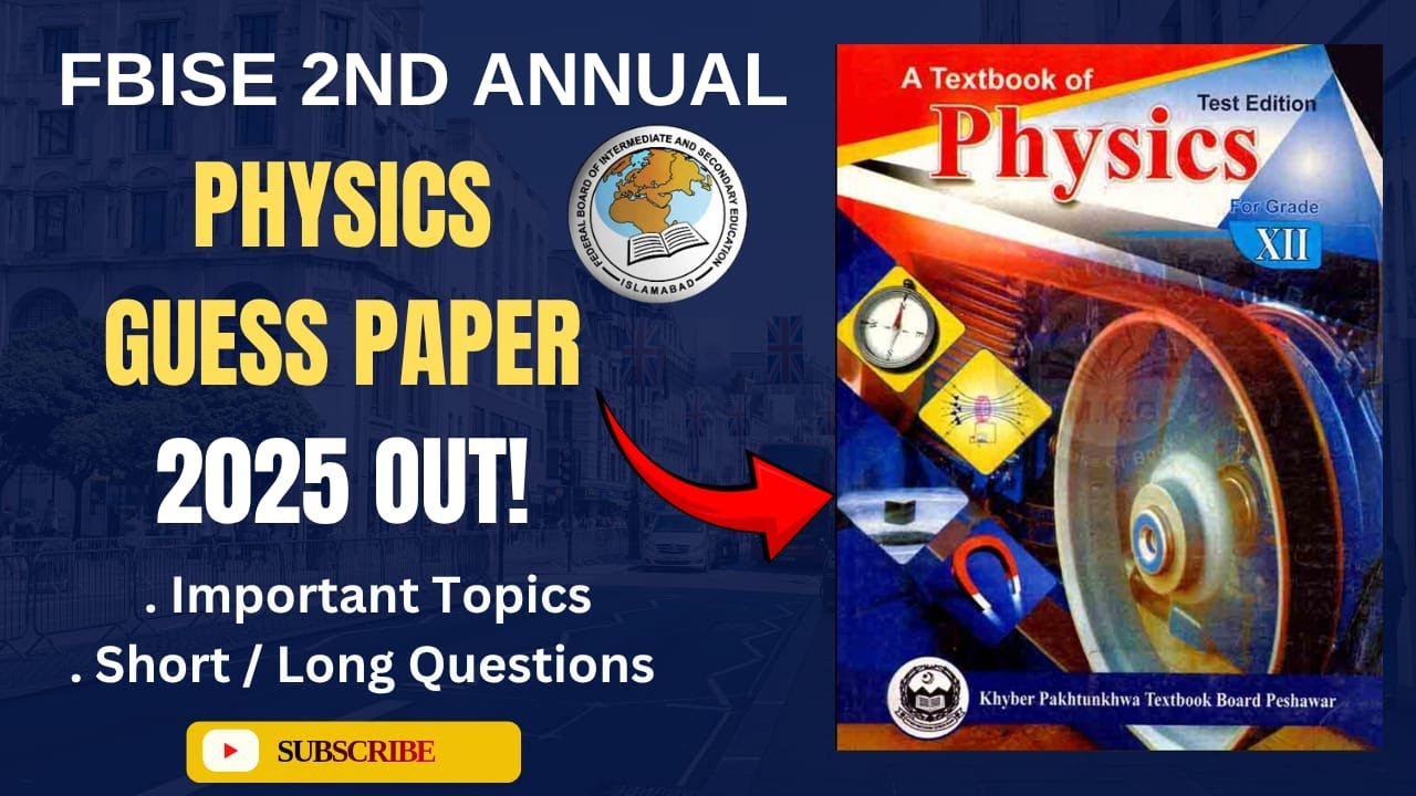 Class 12 Physics Guess Paper 2025 Out Now | FBISE 2nd Annual Exams | Important Topics & Questions