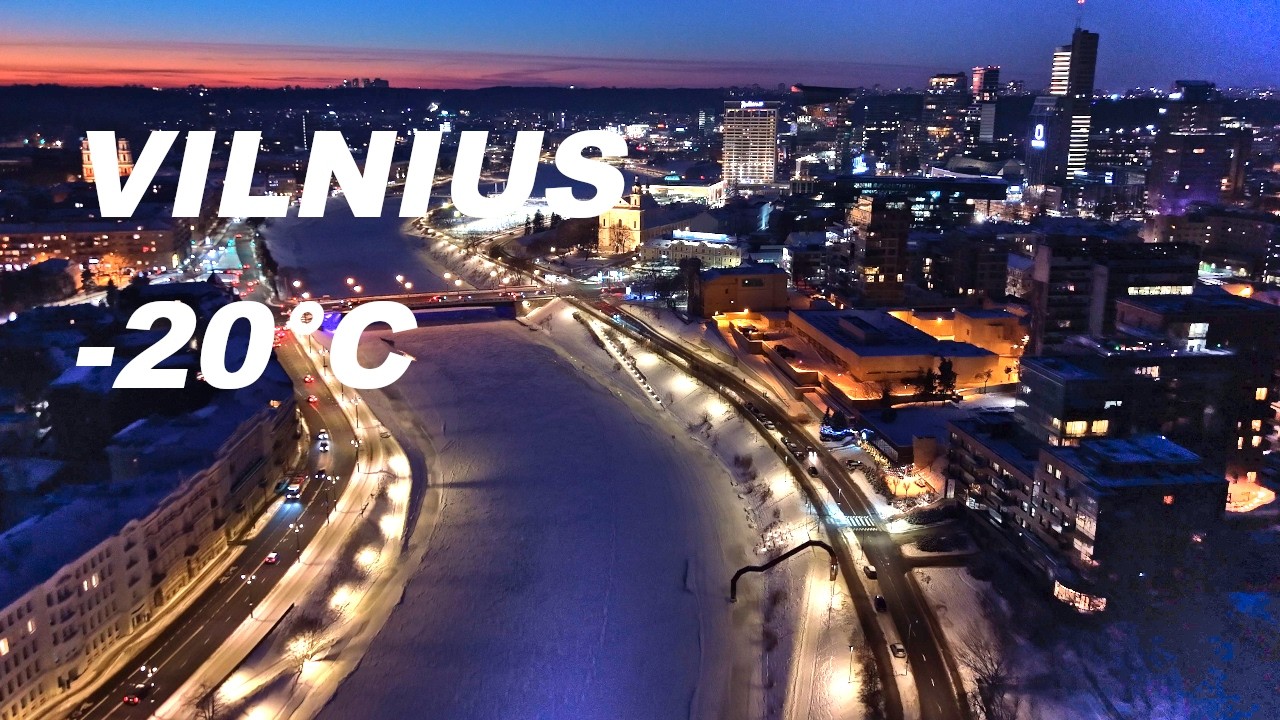 Vilnius, Lithuania — a -20°C winter journey from dawn to dusk [4K]