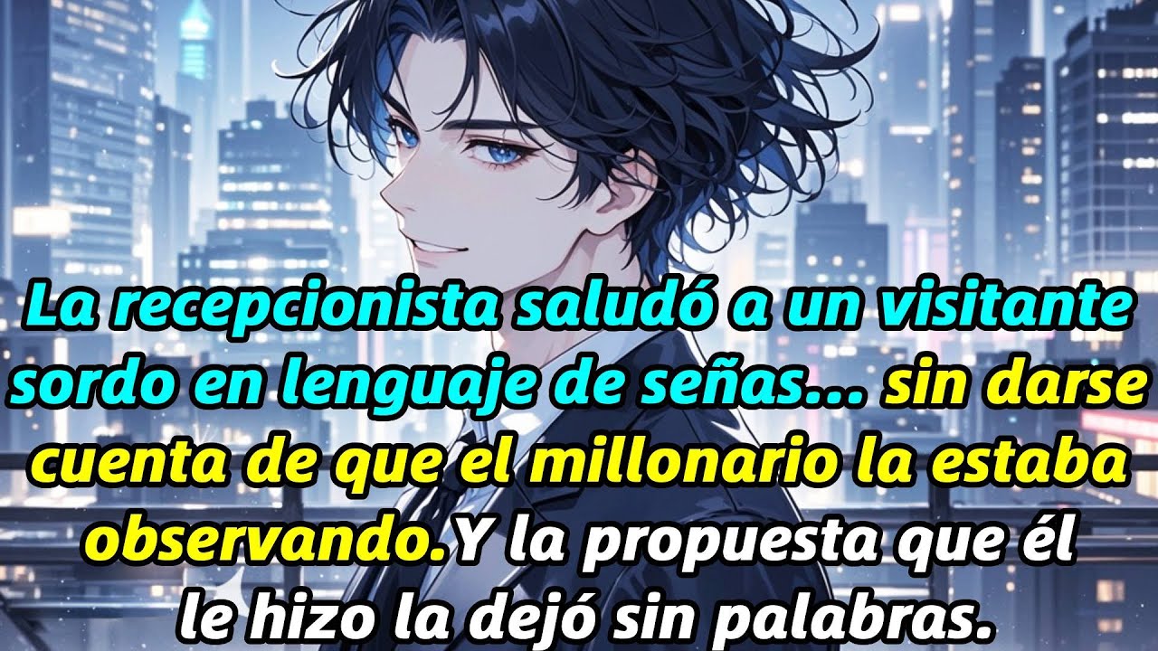 La recepcionista saludó a un visitante sordo en lenguaje de señas… sin darse cuenta de que el millon