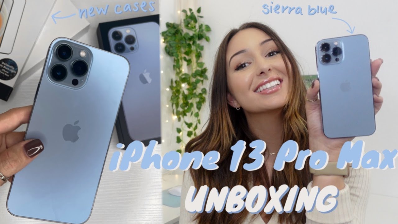 iPhone 13 Pro Max Unboxing + Cases | Sierra Blue 256gb