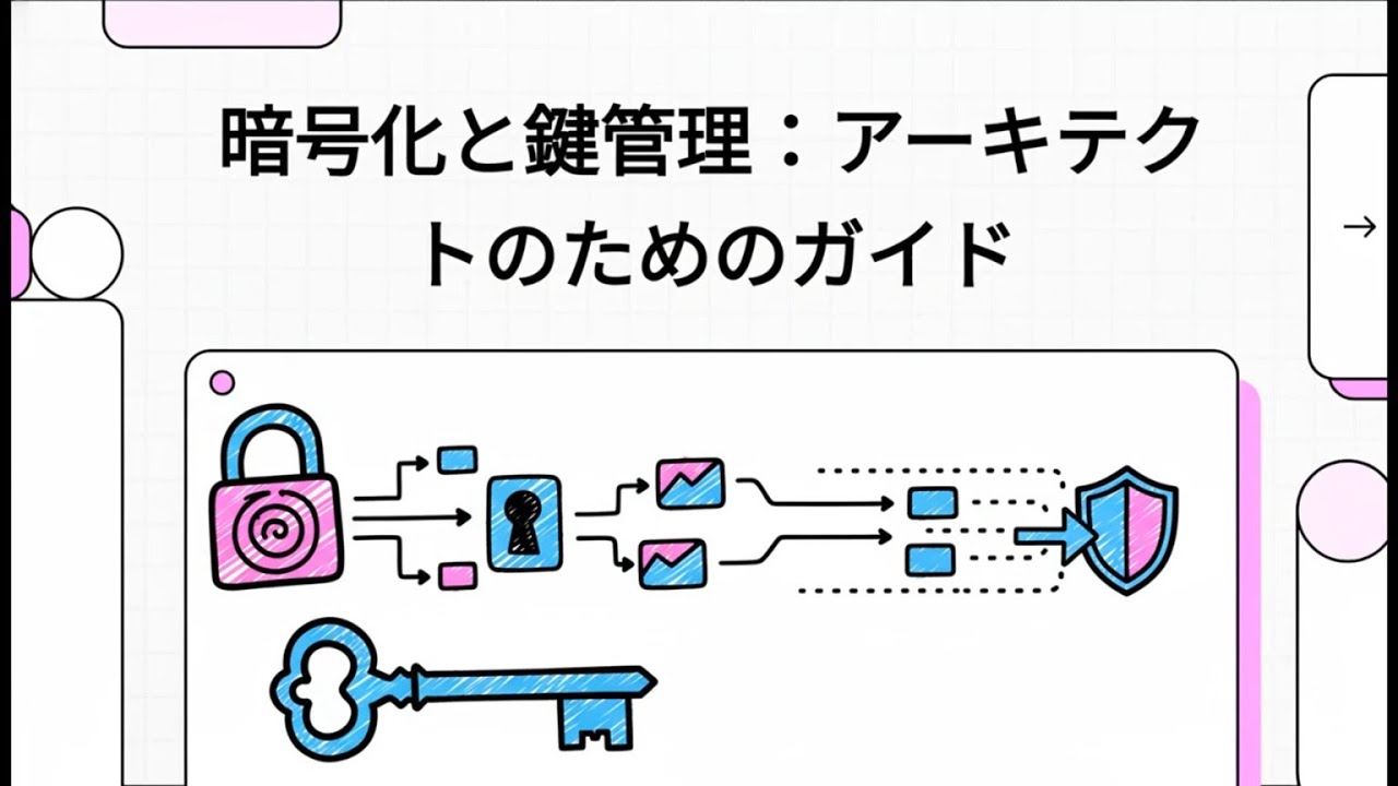 システムアーキテクト【 暗号化と鍵管理】 【鍵が命】暗号化の失敗を消す「7大決定」