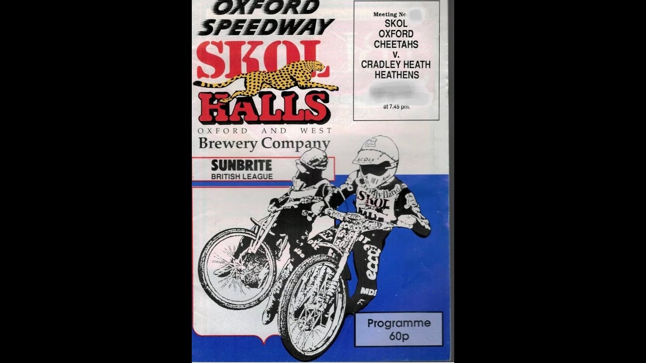 Speedway Oxford Vs Cradley Gold Cup FInal 15/09/1989 SAVE OXFORD STADIUM