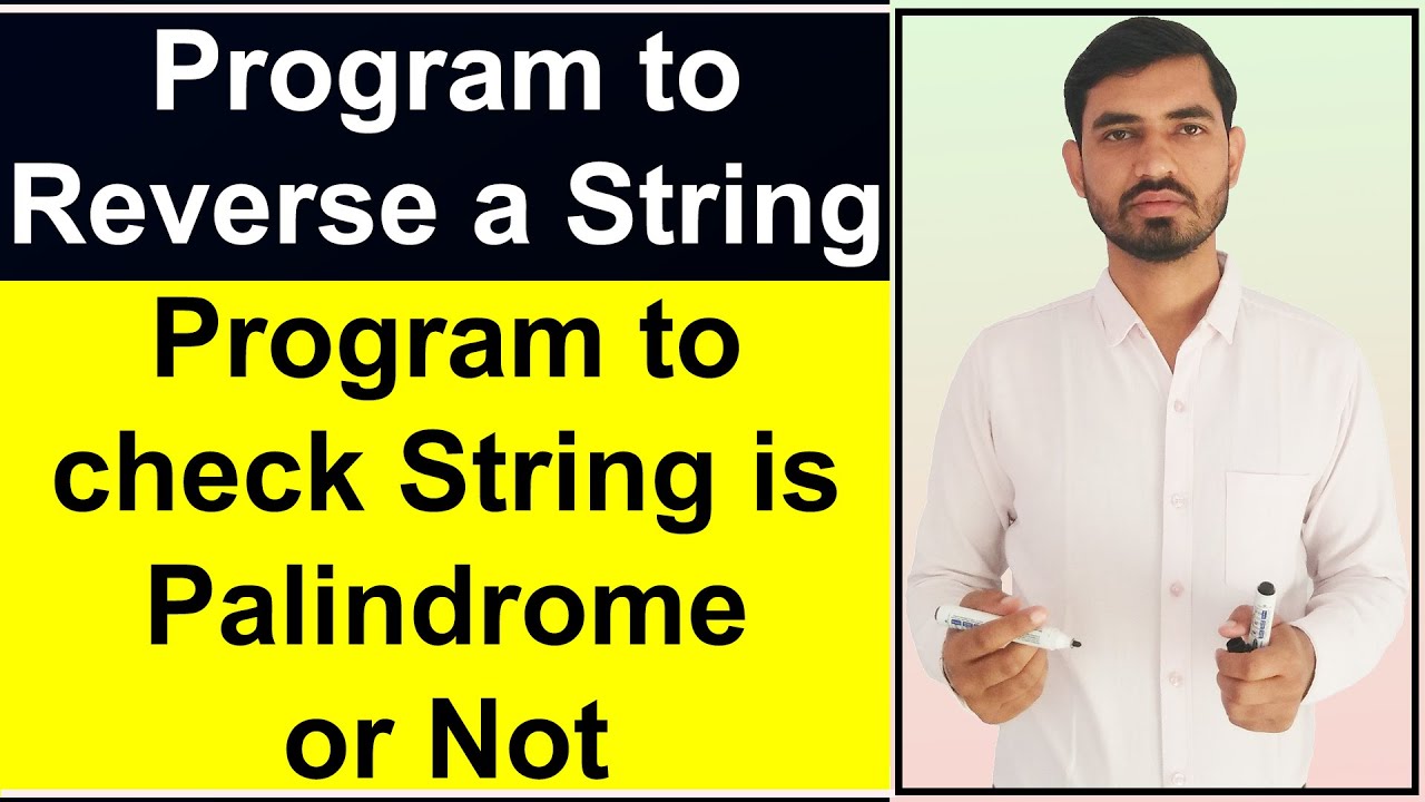 Program to Reverse a String || Program to Check String is Palindrome or not in Java by Deepak