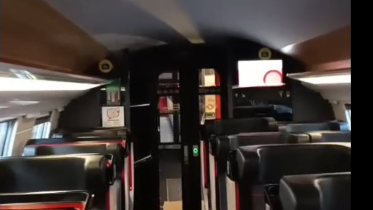 Visite guidée du TGV InOuigo en gare de Hendaye + voix off.