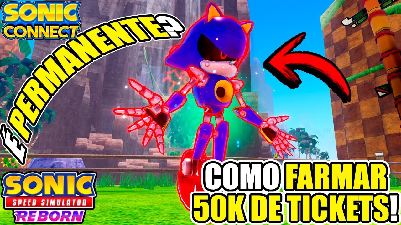 O OVERCLOCKED METAL SONIC É PERMANENTE NO SONIC SPEED SIMULATOR REBORN ? FARM DE TICKETS ! (ROBLOX)