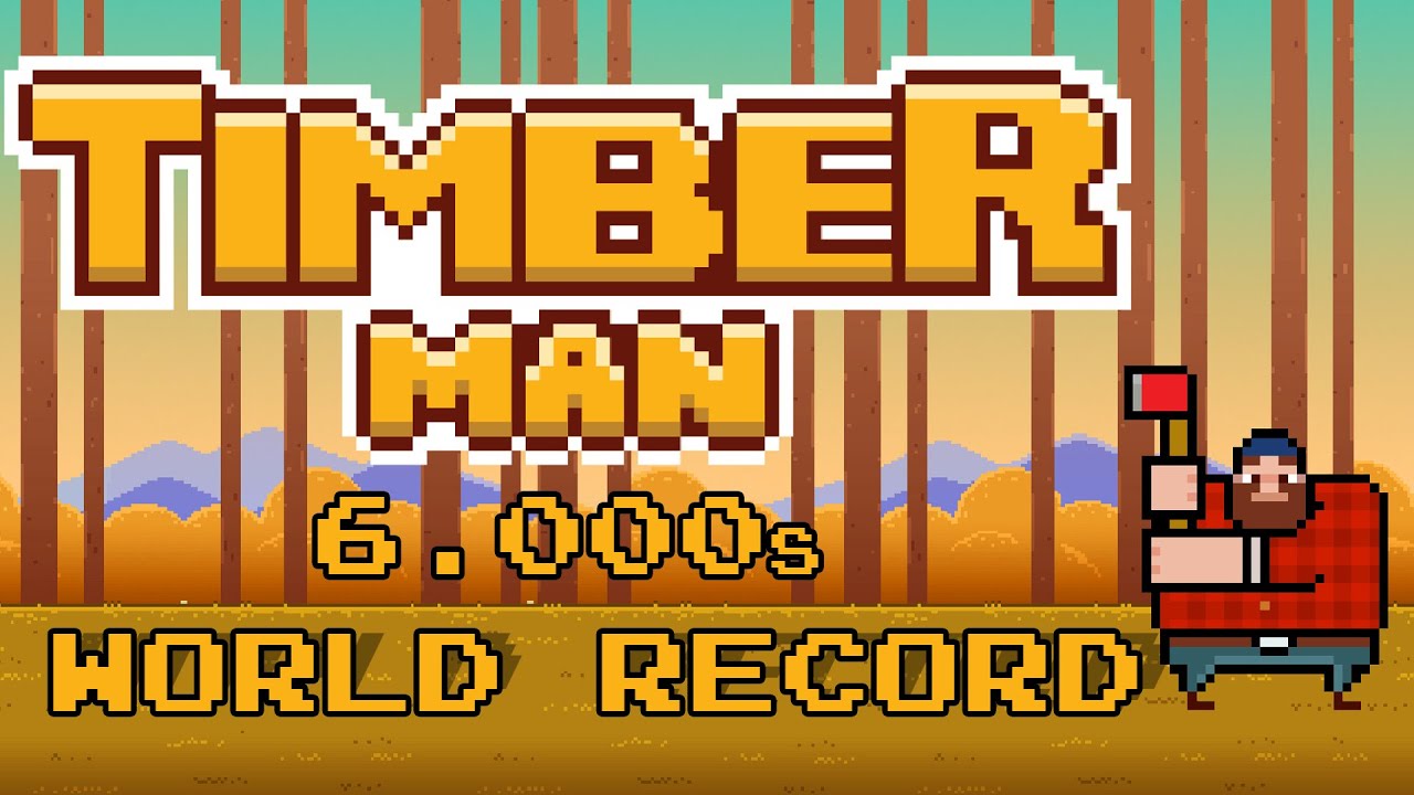 Timberman 0-100 Speedrun [6.000s] WR on Mobile