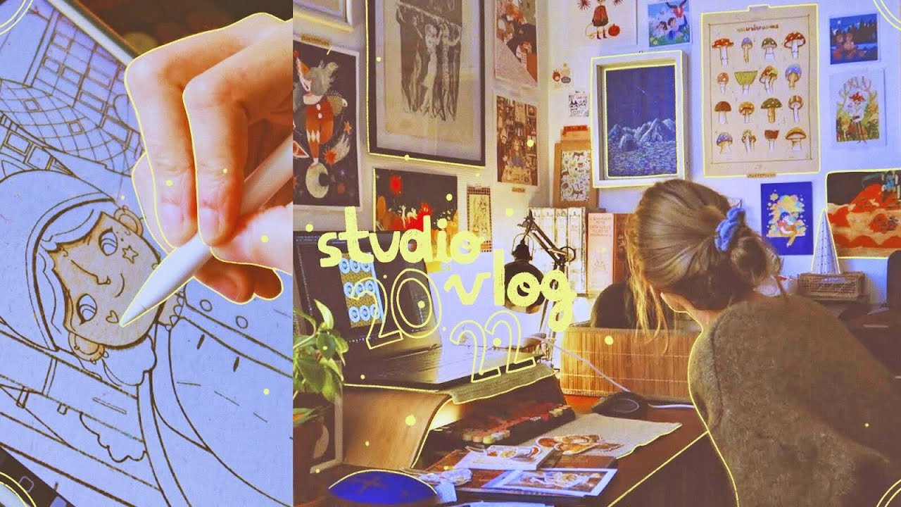 Studio vlog ☕ reprendre de bonnes habitudes, difficult&eacute;s/nouveaut&eacute;s patreon, commandes & cr&eacute;ation...