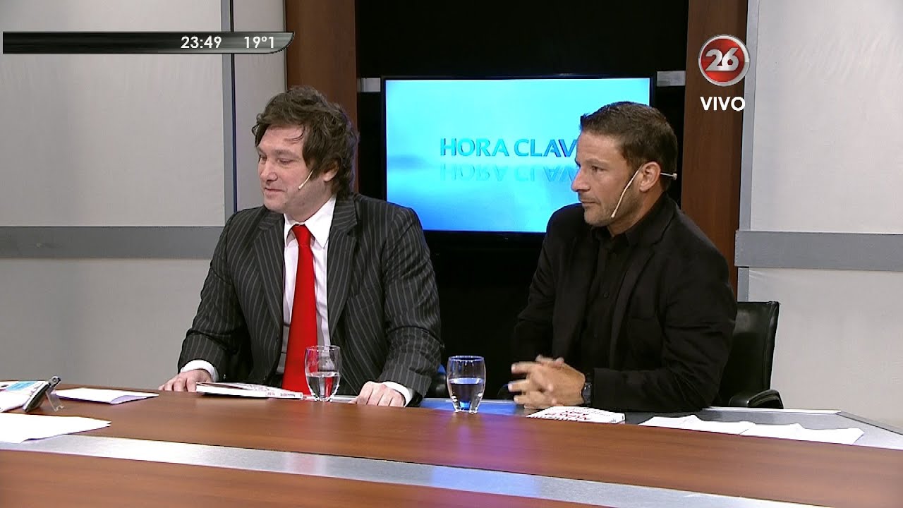 J.Milei y D.Giacomini en 