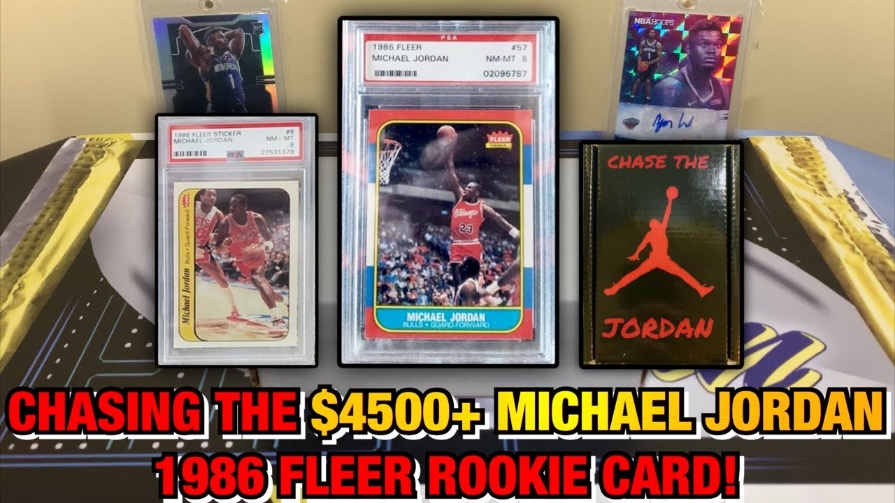 CHASING THE MICHAEL JORDAN 1986 FLEER ROOKIE CARD! chasemycards&rsquo; PSA 8 Jordan RC Chase!