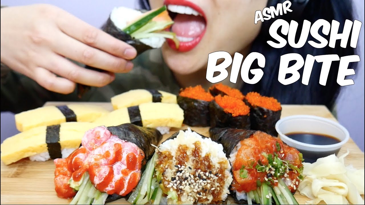 ASMR SUSHI BIG BITE (Eating Sounds) No Talking | SAS-ASMR