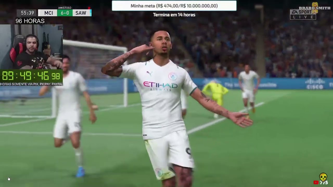 RENAN TOMANDO 10 GOLS E QUITANDO NO FIFA