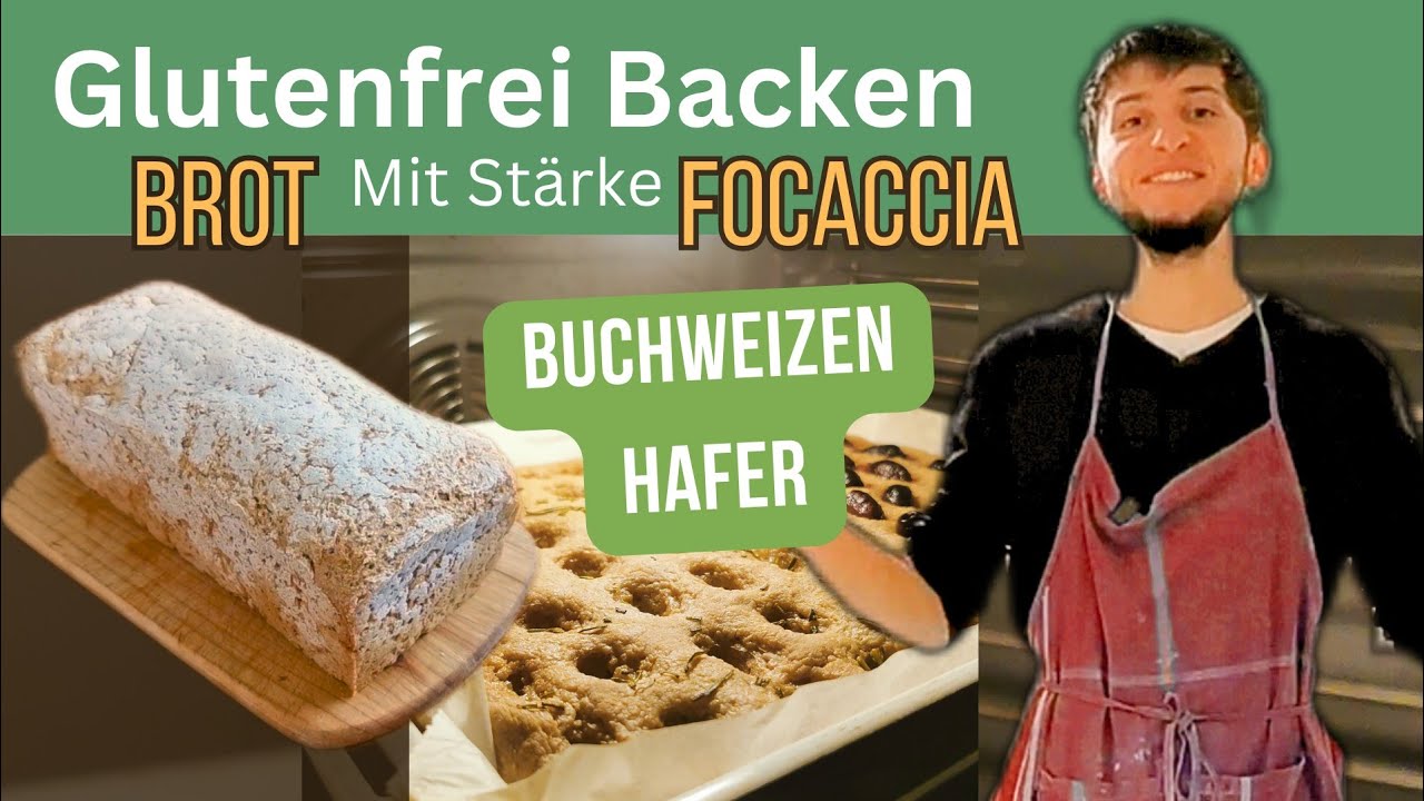 Buchweizen Hafer Brot/Focaccia 🍞 Glutenfrei Backen (mit Stärke)