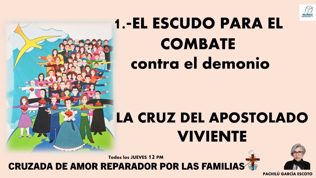 1.-EL ESCUDO PARA EL COMBATE contra el demonio LA CRUZ DEL APOSTOLADO VIVIENTE