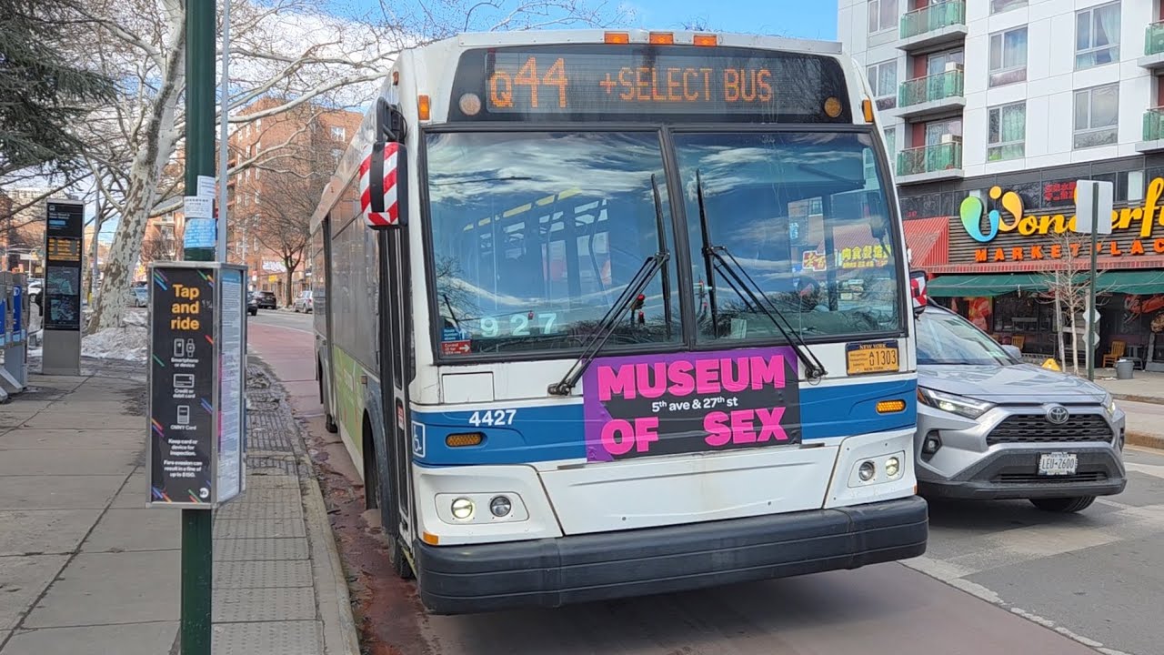 MTA NYCT: 2009-2010 Orion VII NG HEVs #4406, #4427, #4660, #4666, #4682 on the Q44-SBS