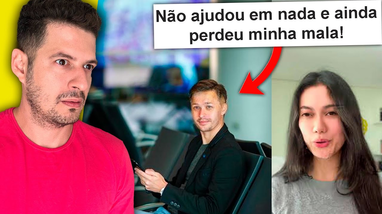 O marido da seguidora perdeu a mala dela!
