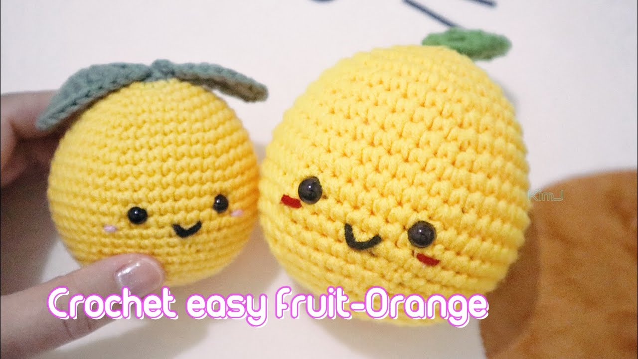 Crochet easy and cute Orange #amigurumi #crochettutorial #diy #tutorial #free #fruit