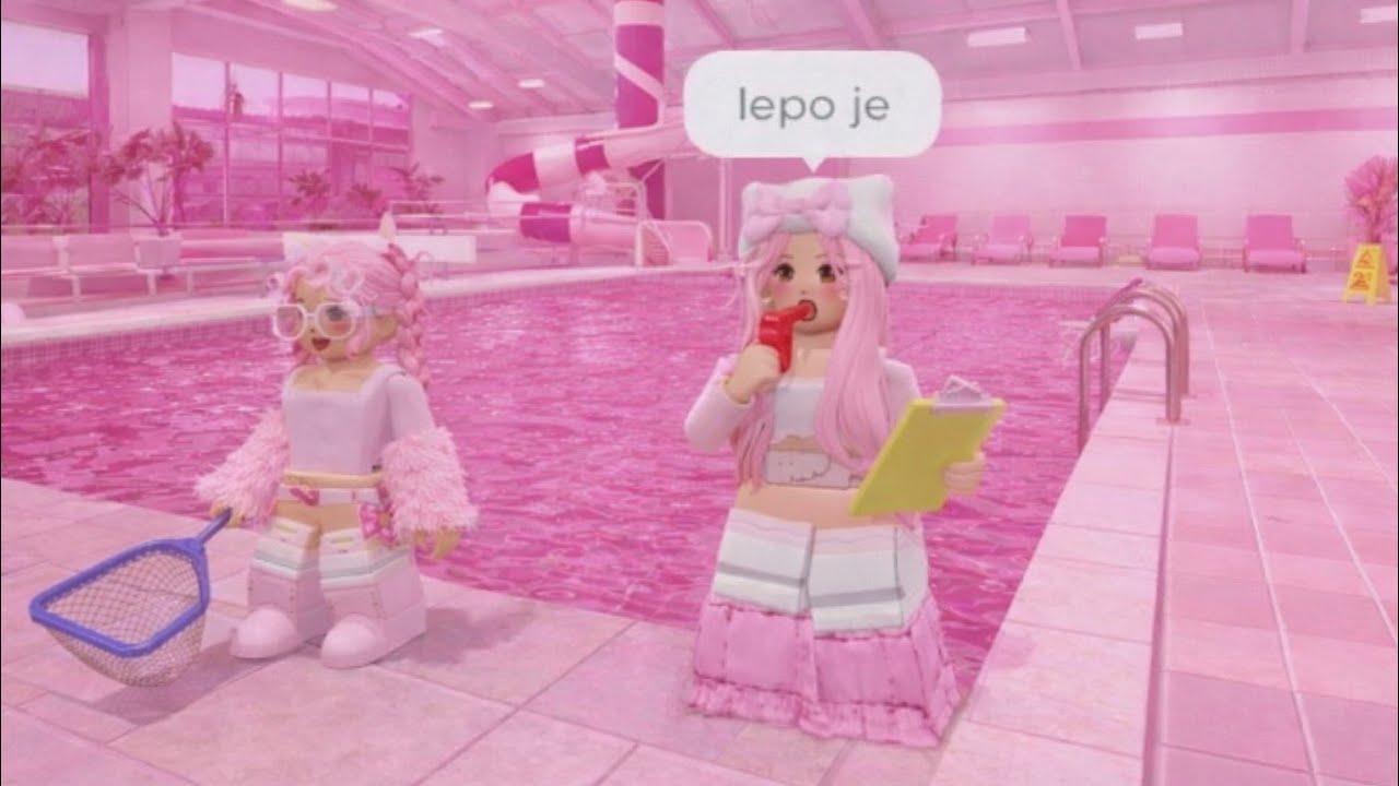 24h u roze boji #roblox #brookhaven #robloxbrookhaven