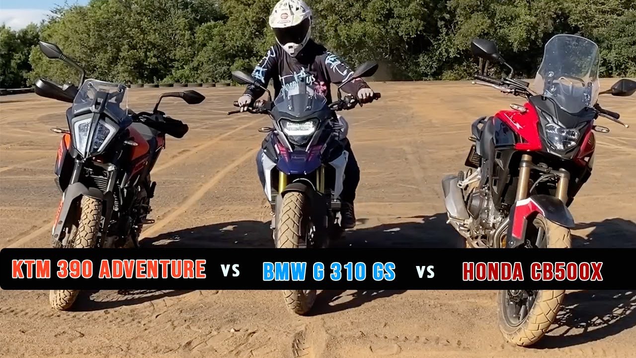 Don stress tests the 390 Adventure, CB500X and G310GS in the search for a winner...
