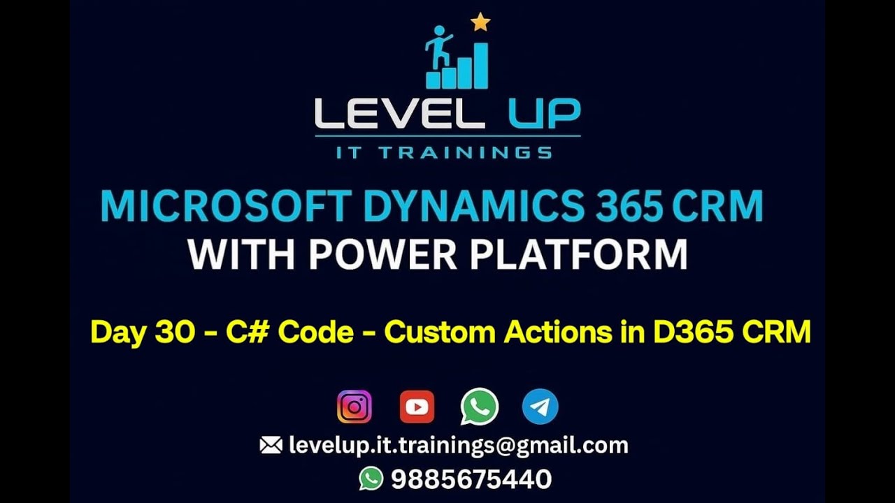 Day 30 - C# Code - Custom Actions in D365 CRM