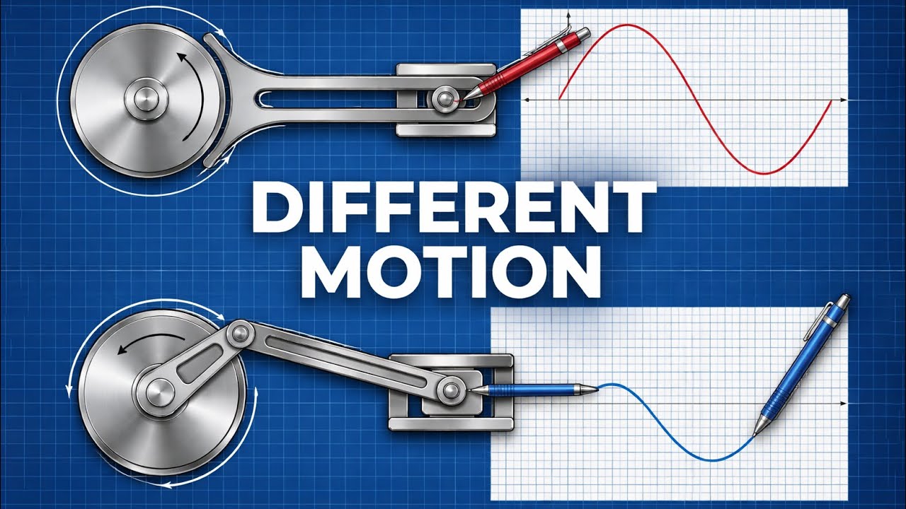 Scotch Yoke vs Slider Crank: Motion Difference!