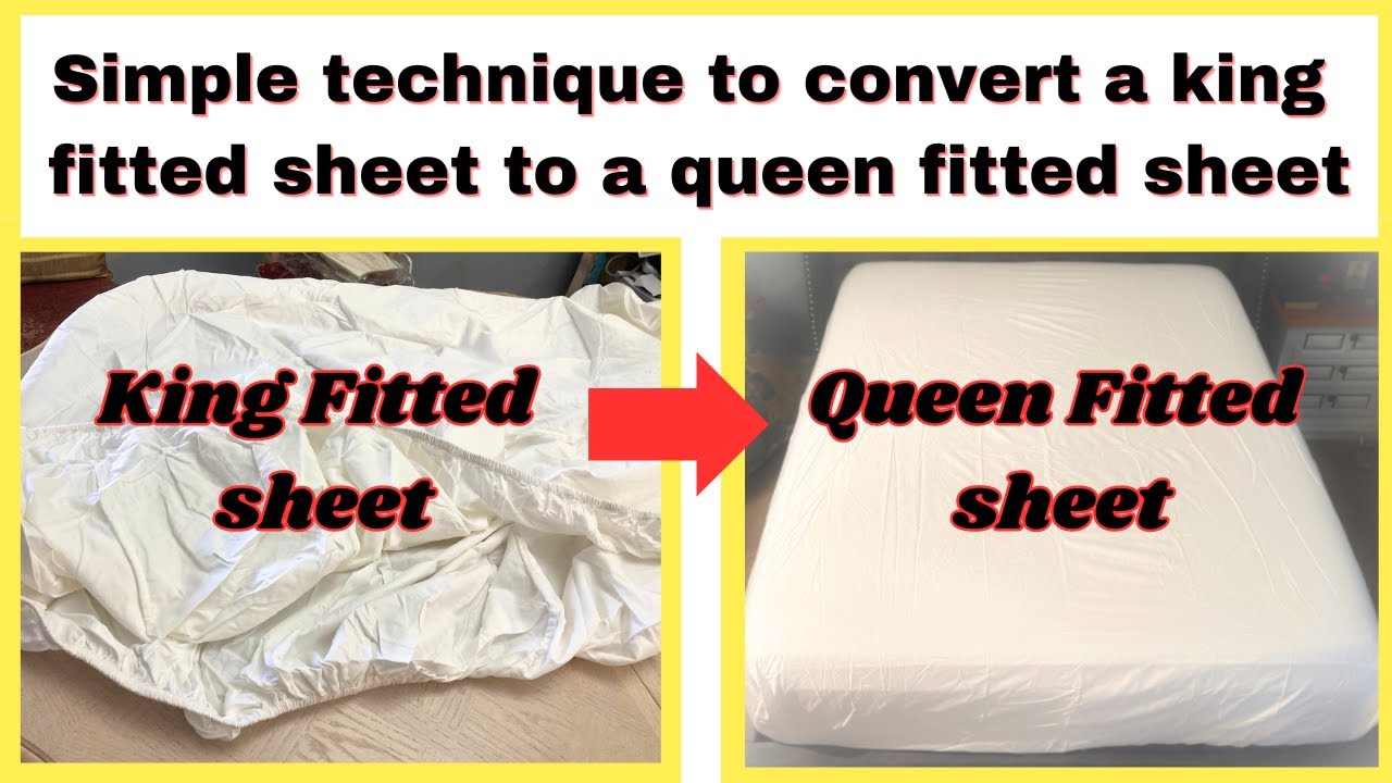 Как переделать простыню размера «king-size» в простыню размера «queen-size»