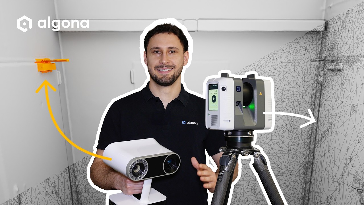 Artec Ray 2 & Artec Leo 3D Scan Treppenhaus | Laserscanner & Handscanner kombinieren