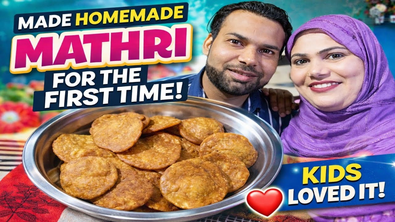 Aaj crispy homemade matthi Ghar per first time Banai.#sana shoaib vlogs.♥️