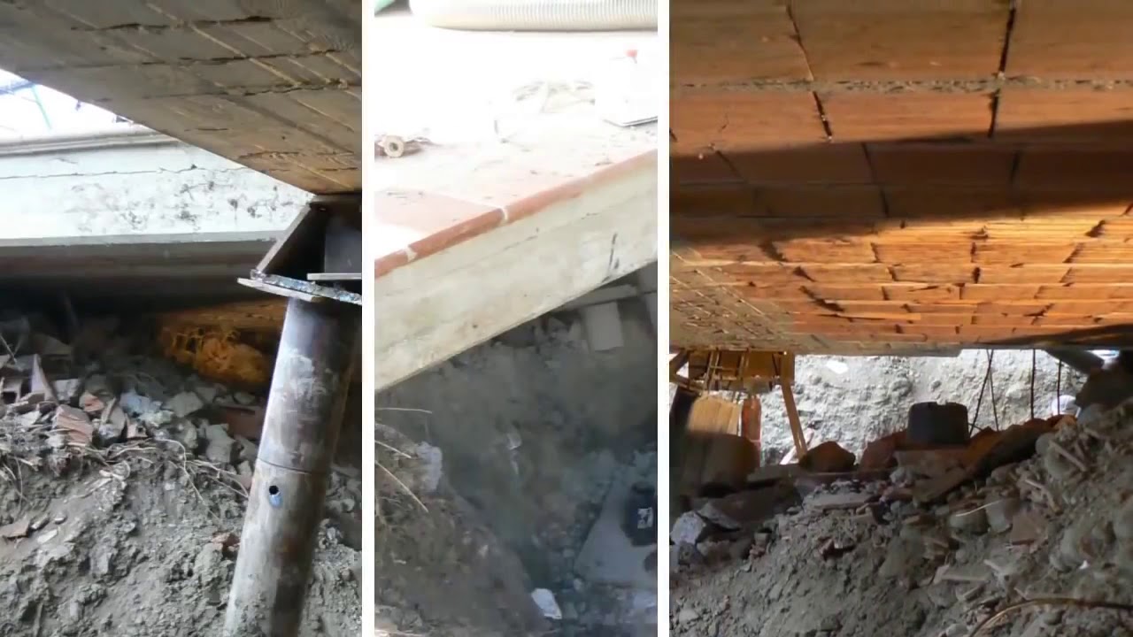 CUSI - pali mega in acciaio come contrasto ad una frana  - dittacusi.it -