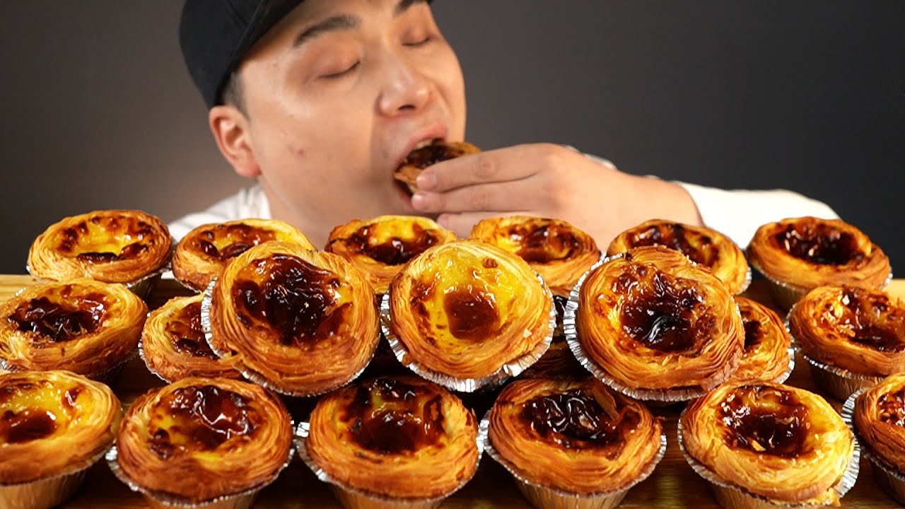 달콤바삭한 에그타르트 먹방~!! 리얼사운드  ASMR social eating Mukbang(Eating Show)