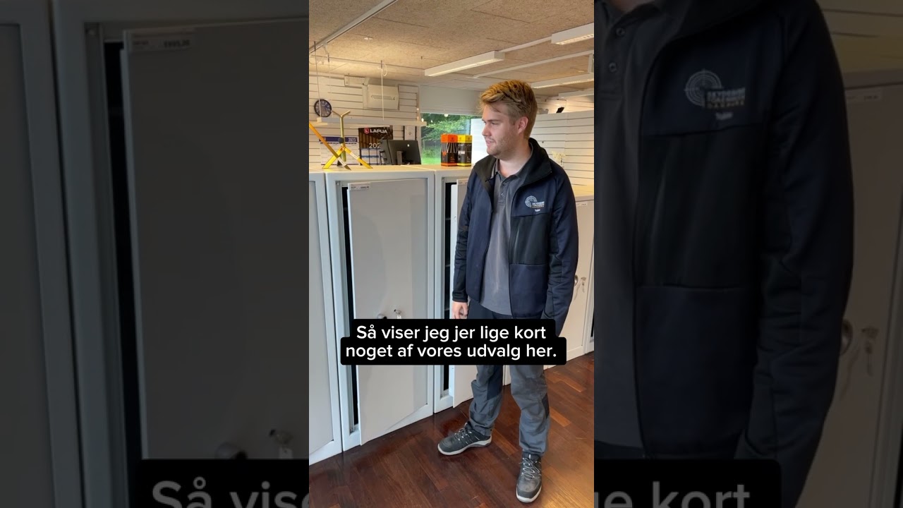 Våbenskabe i Skyttebutikken