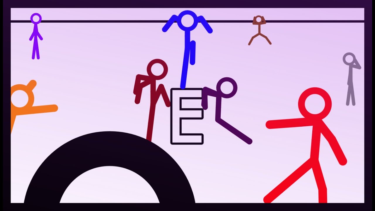 Stick Death Maze but you can't say "E"
