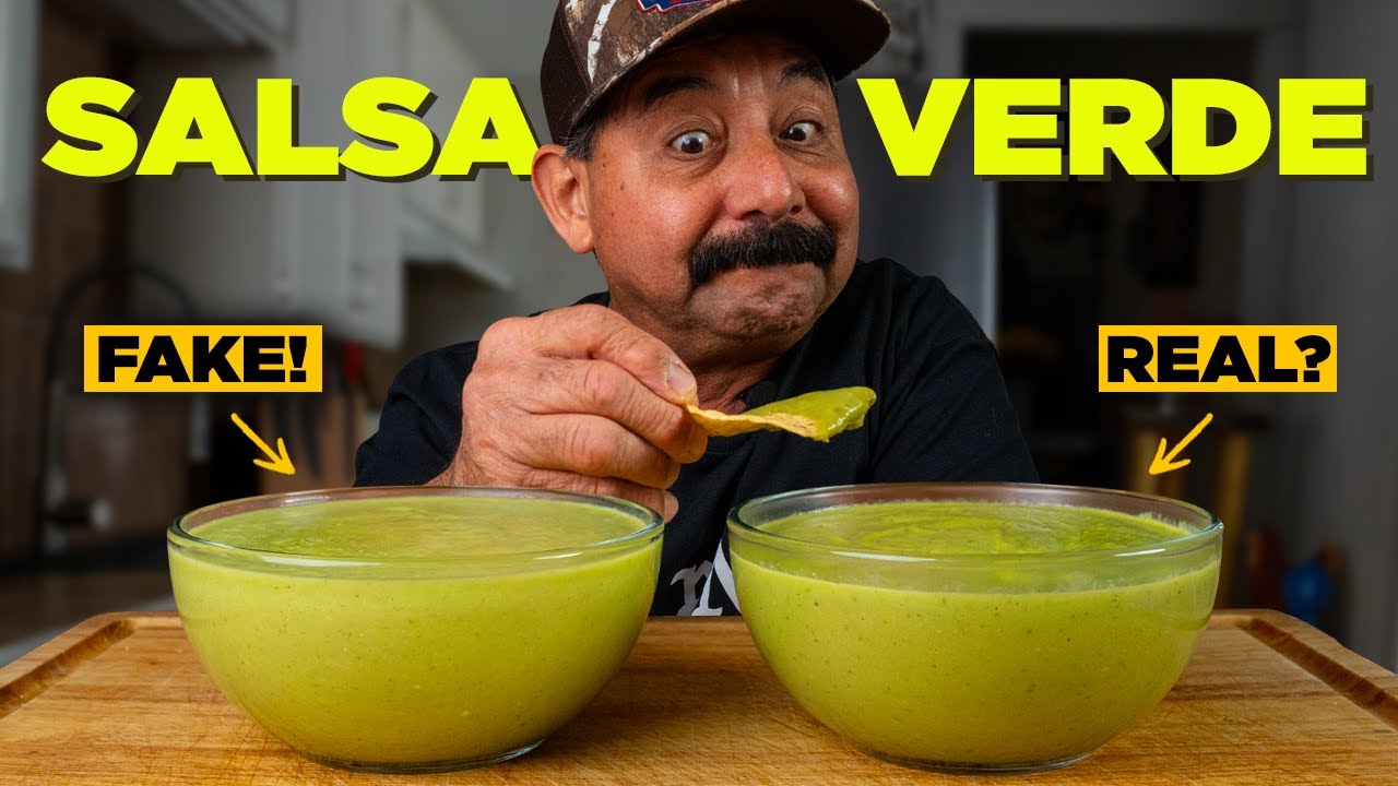 SALSA VERDE FAKE OUT! ,  Exposing the Fake Avocado Recipe SALSA FALSA  de aguacate!