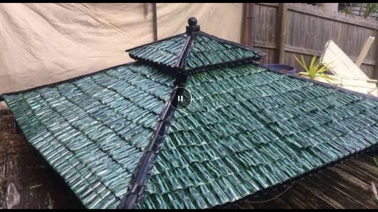 How to assemble Plastic Bottle Roof Tiles